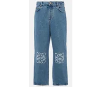 Jeans cropped Anagram a vita media