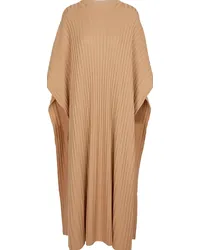 Gabriela Hearst Poncho Taos in lana e cashmere Beige