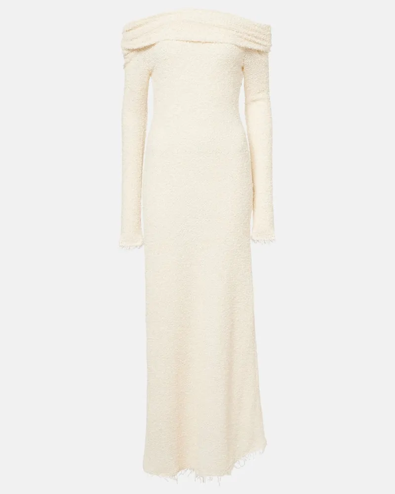 Isabel Marant Abito lungo Ormany in jersey bouclÃ Beige