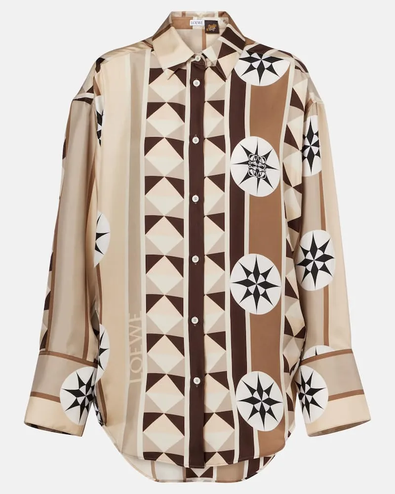 Loewe Paula's Ibiza - Camicia in seta con stampa Multicolore