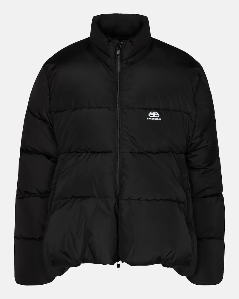 Balenciaga Giacca imbottita C-Shape con logo Nero