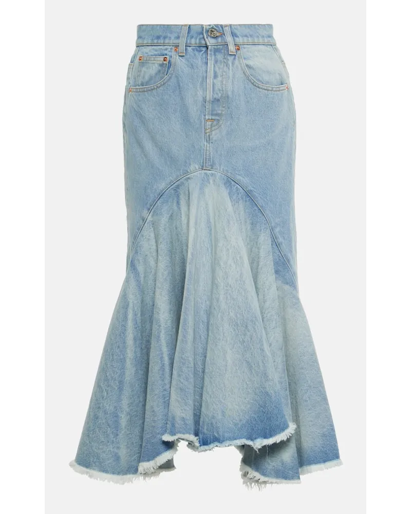 VETEMENTS Gonna midi di jeans Blu