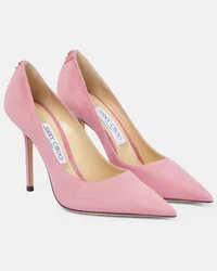 Jimmy Choo Pumps Love 100 in suede Rosa