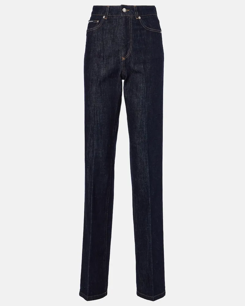 Dolce & Gabbana Jeans regular a vita alta Blu