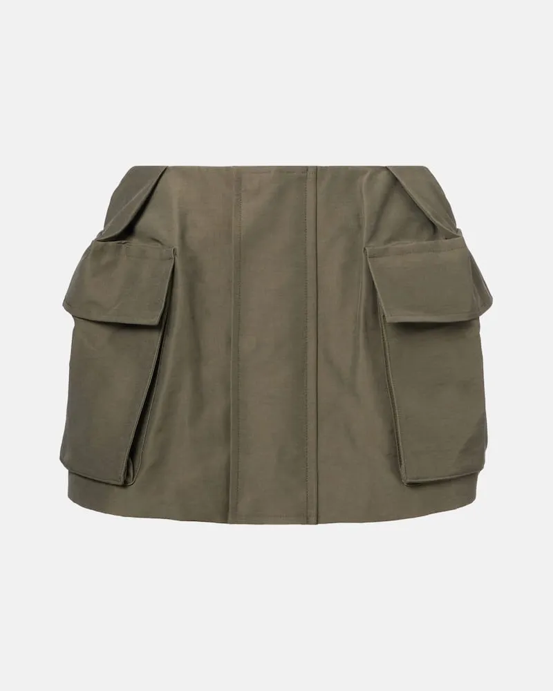 Sacai Shorts in misto cotone Verde