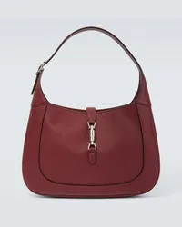 Gucci Borsa a spalla Jackie Large in pelle Borgogna