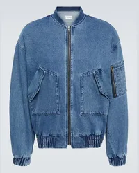 FRANKIE Shop Bomber Cade in denim Blu