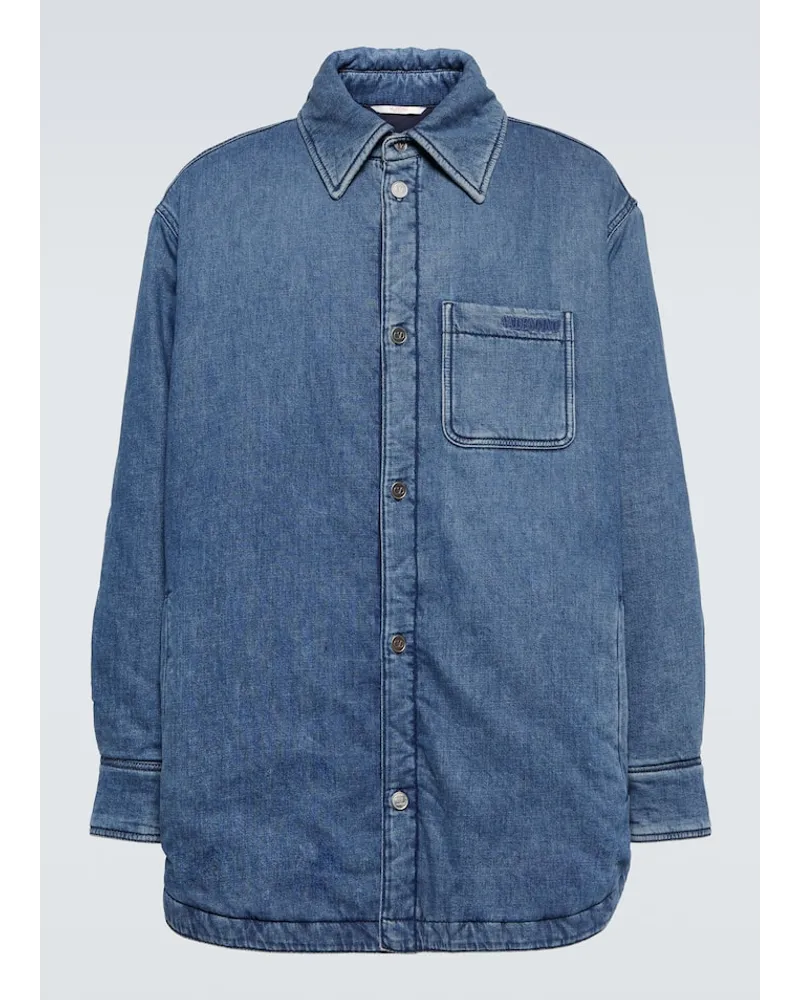 Valentino Garavani Giacca camicia di jeans Blu