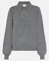 KHAITE Pullover stile polo Joey Grigio