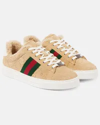 Gucci Sneakers Ace in suede Giallo