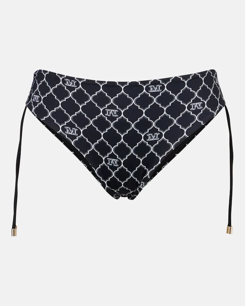Max Mara Slip bikini Santina con stampa Nero