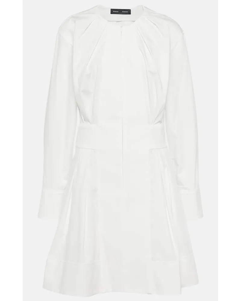 Proenza Schouler Miniabito Eileen in popeline di cotone Bianco