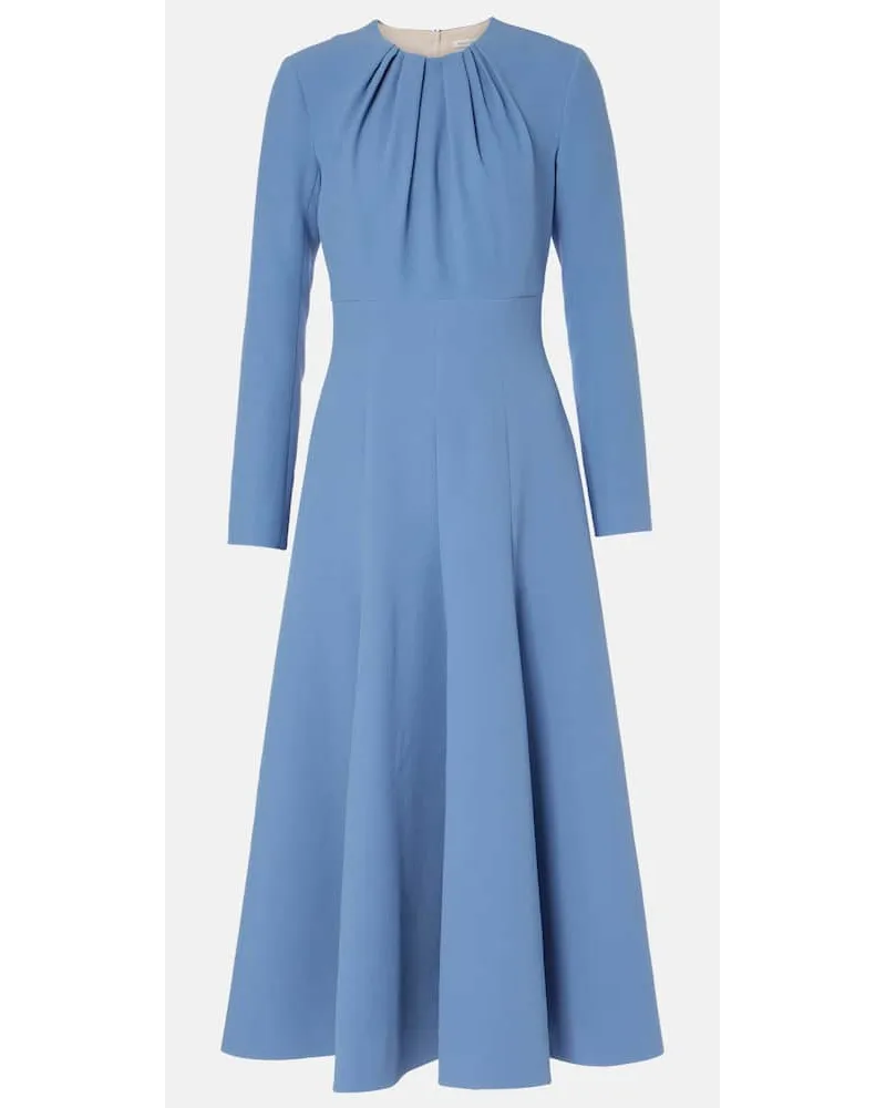 EMILIA WICKSTEAD Abito midi Belgium con pieghe Blu