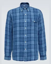 Ralph Lauren Camicia in lino Blu