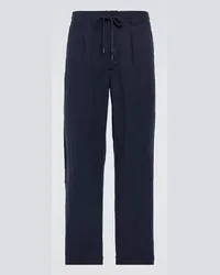 Ralph Lauren Pantaloni regular in lino Blu