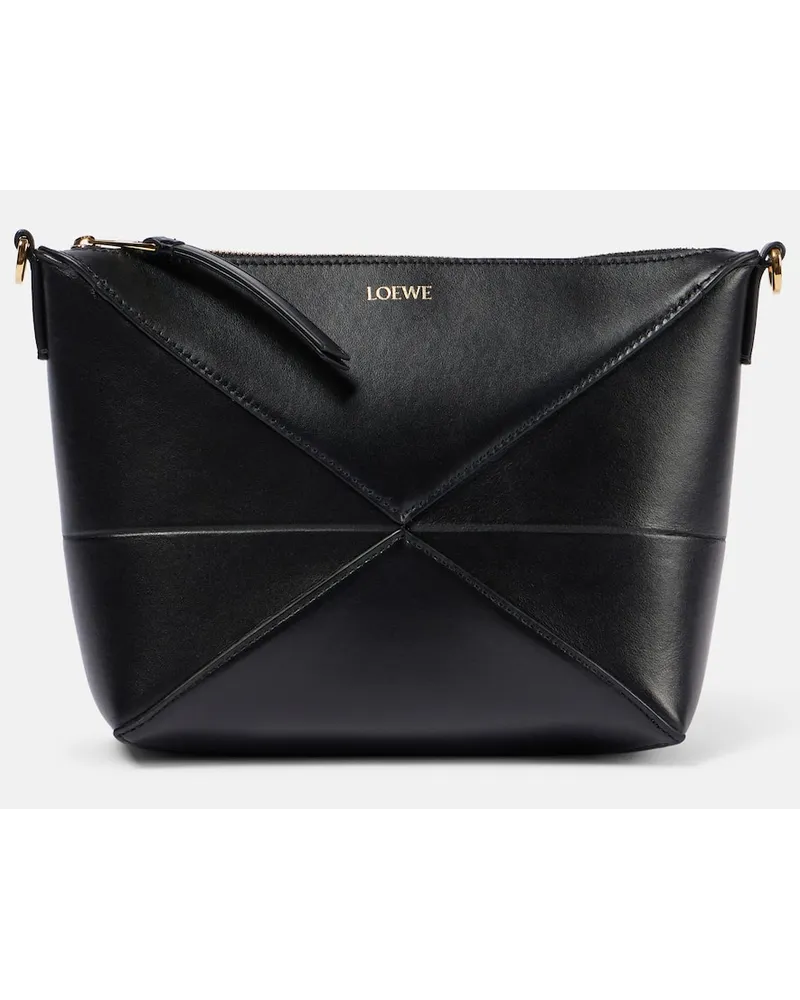 Loewe Clutch Puzzle Fold in pelle Nero