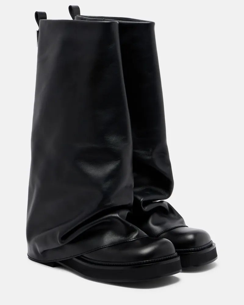 ATTICO Anfibi Robin in pelle Nero