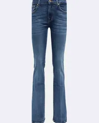 7 for all mankind Jeans bootcut a vita media Blu