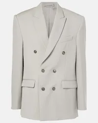 WARDROBE.NYC Blazer doppiopetto in lana Grigio