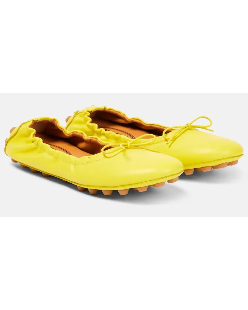 TOD'S Ballerine Bubble in pelle Giallo