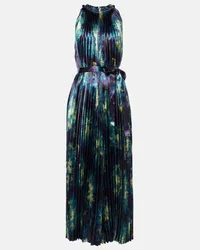 Ulla Johnson Abito midi Amiko in raso Multicolore