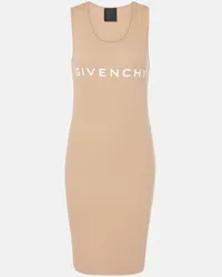 Givenchy Abito corto Archetype in cotone Beige