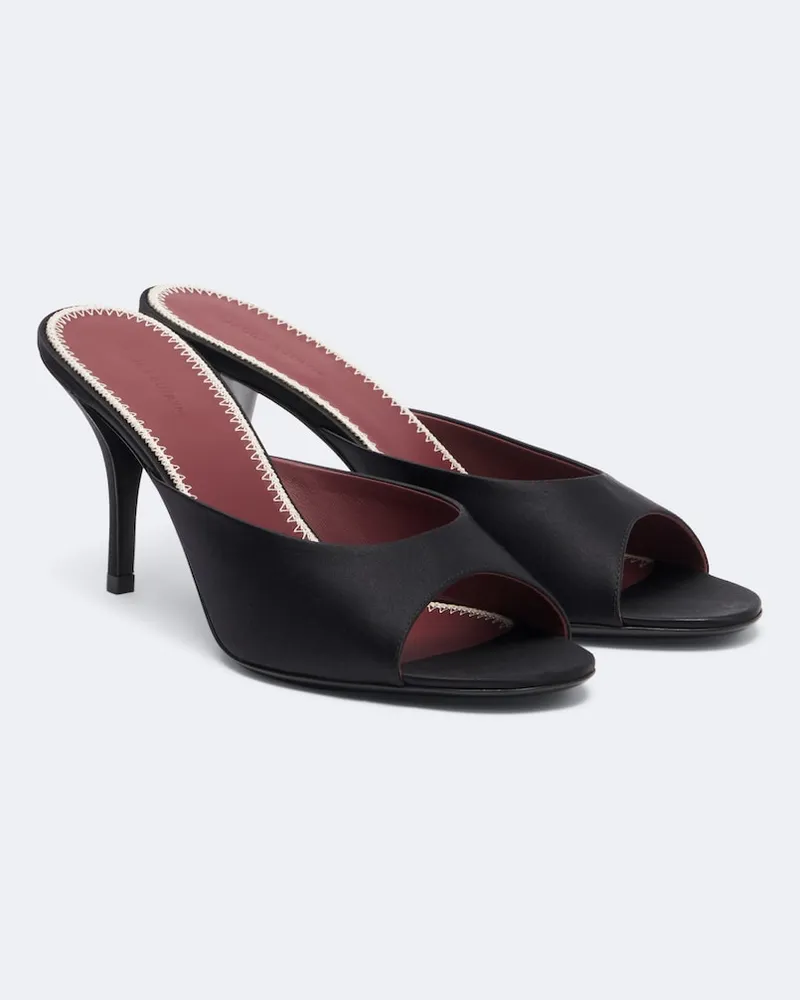 Magda Butrym Mules in satin Nero
