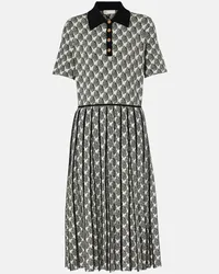 Tory Burch Abito Nalfred in jacquard Bianco