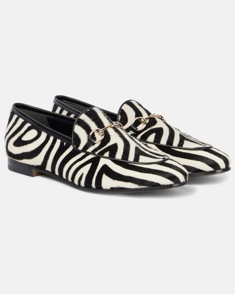 Gucci Mocassini Jordaan Horsebit in cavallino Multicolore