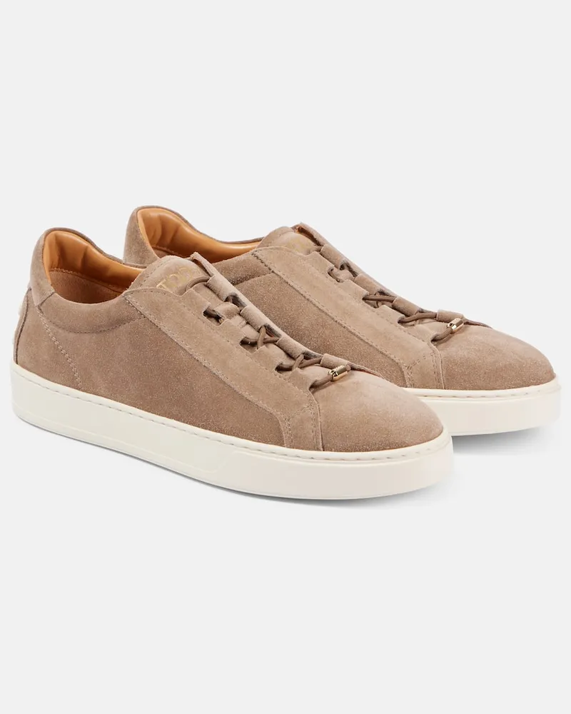 TOD'S Sneakers in suede Beige