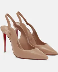 Christian Louboutin Pumps Nudes Hot Chick in pelle Neutro