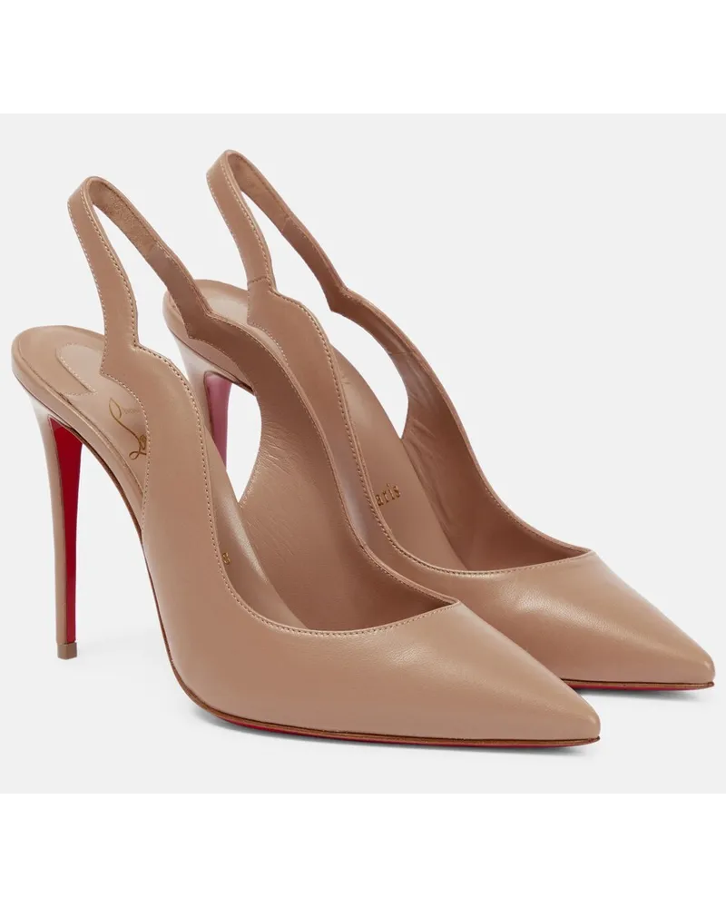 Christian Louboutin Pumps Nudes Hot Chick in pelle Neutro