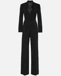 Max Mara Jumpsuit Mincio in lana a gamba larga Nero