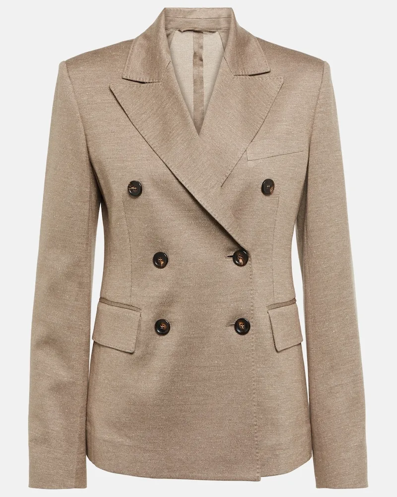 Max Mara Blazer doppiopetto Zirlo Marrone
