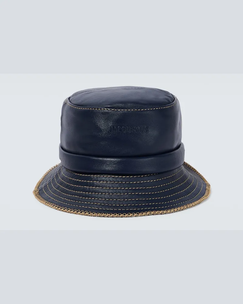 Jacquemus Cappello da pescatore Le Bob Mentalo Blu
