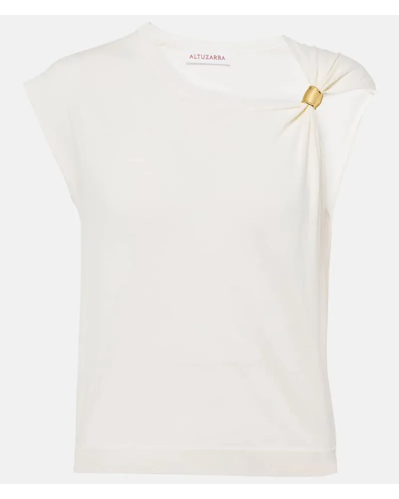 Altuzarra Top Rinaldi in jersey Bianco