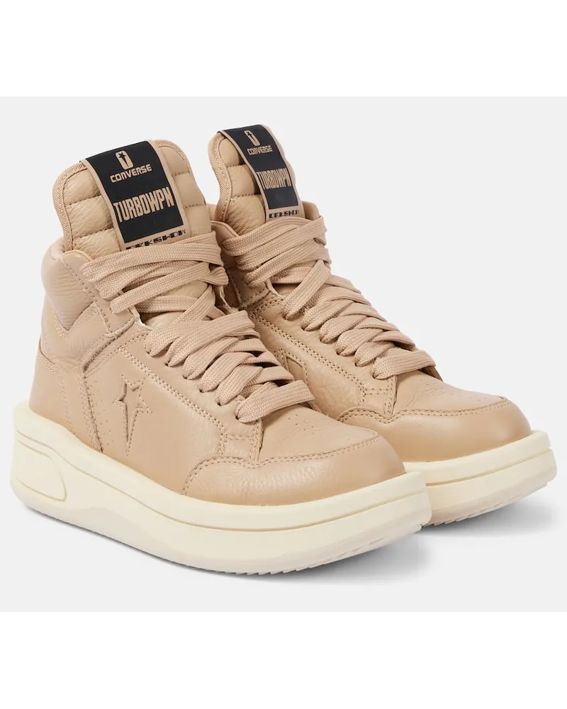 Rick Owens x Converse - Sneakers Turbowpn in pelle Beige