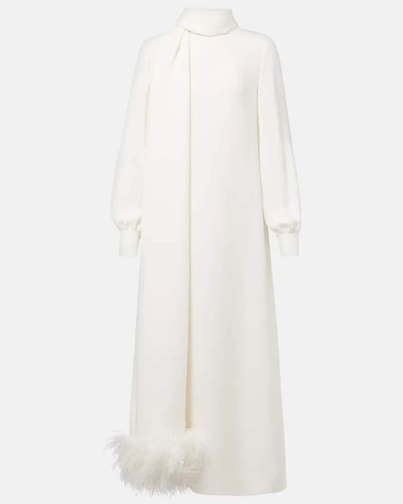 Valentino Garavani Abito lungo in Cady Couture Bianco