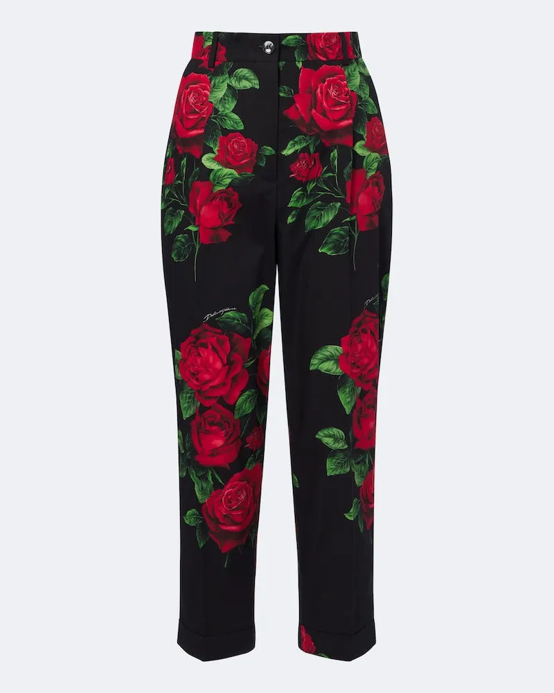 Dolce & Gabbana Abito midi in lana Nero
