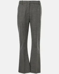 Valentino Garavani Pantaloni flared in mohair e lana Grigio