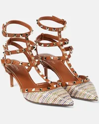 Valentino Garavani Pumps Rockstud a righe Multicolore