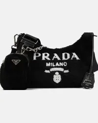 Prada Borsa a spalla Re-Edition 2005 Small Nero