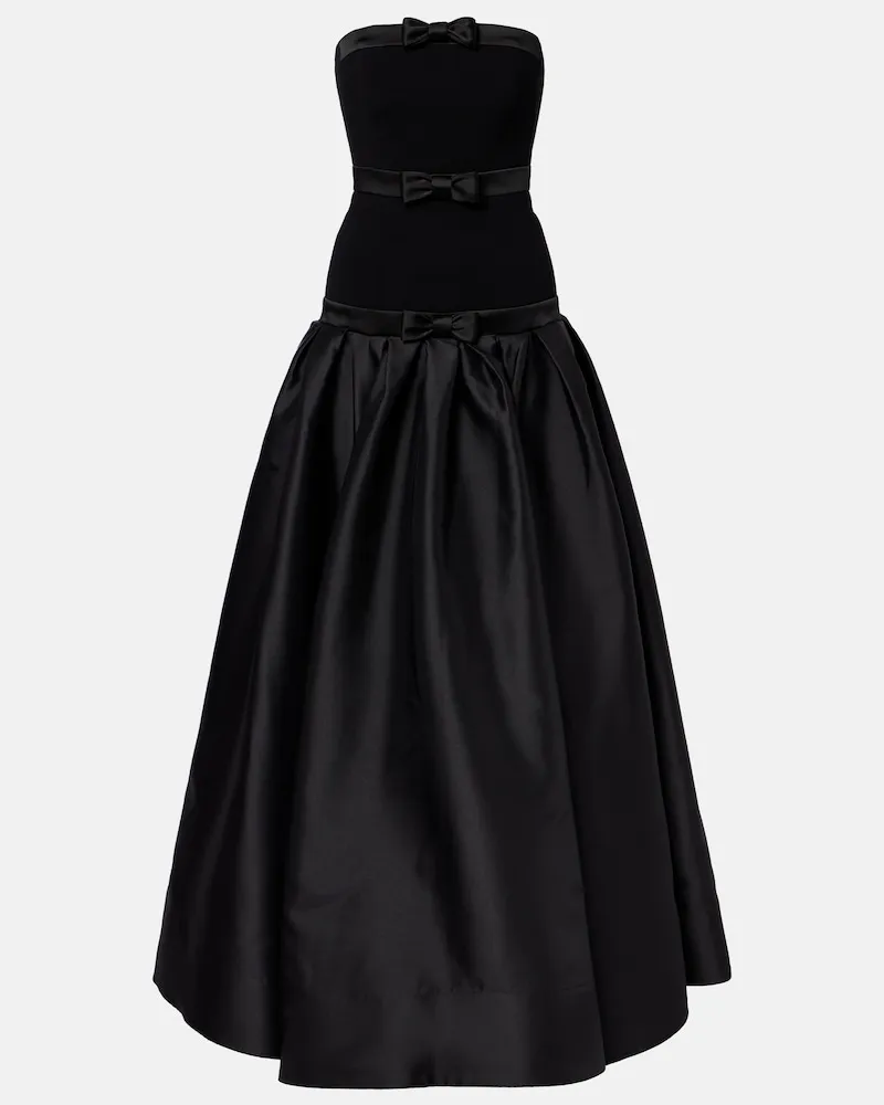 Rebecca Vallance Abito lungo Zendaya in raso Nero