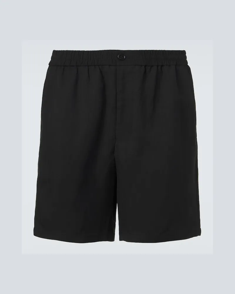 AMI Paris Shorts Ami De CÅur in gabardine Nero