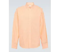 Givenchy Camicia in cotone con logo Arancione