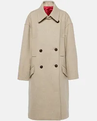 Isabel Marant Cappotto oversize Fabiola in lana Beige