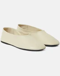 KHAITE Ballerine Marcy in pelle Bianco