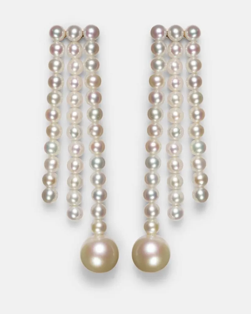 Sophie Bille Brahe Orecchini La Valse in oro 14kt con perle Oro