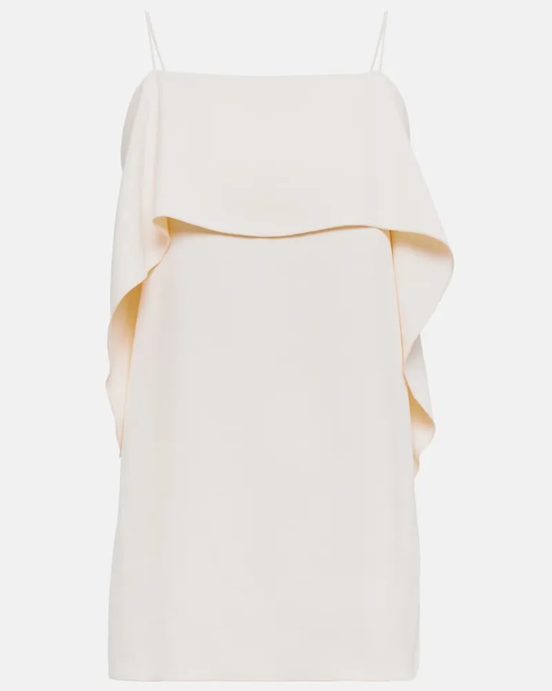 Totême Top in twill drappeggiato Bianco