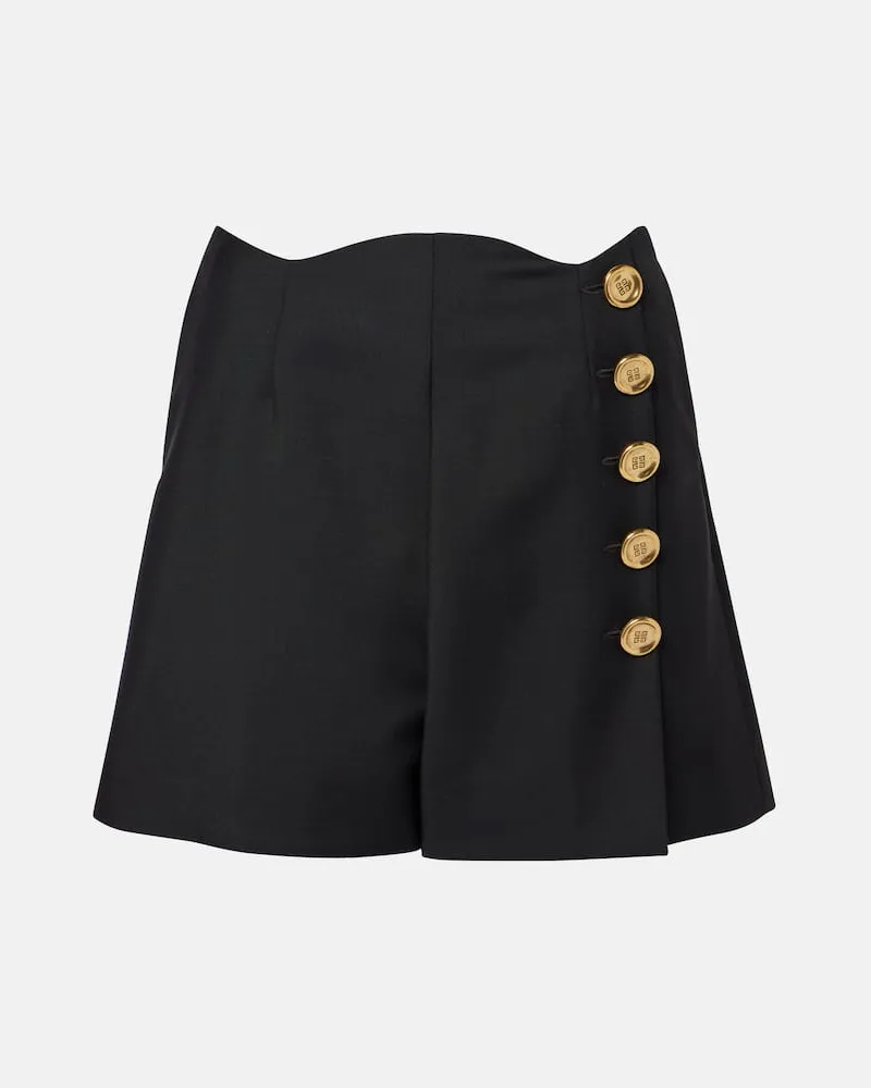Givenchy Shorts in lana e mohair Nero